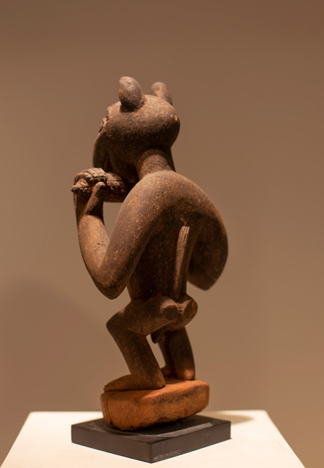 Antiquités africaines | Statue Dahomey - Benin | Profil droite  