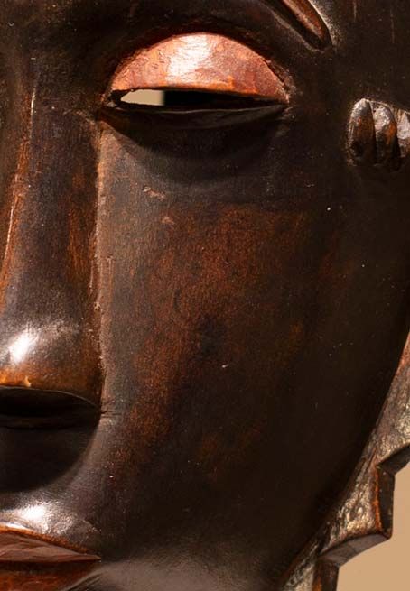 Masque Yaouré Côte d'ivoire - Détail patine