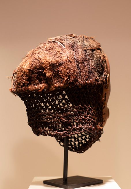 Antiquités africaines | Masque SONGO République démocratique du Congo | Profil droite  