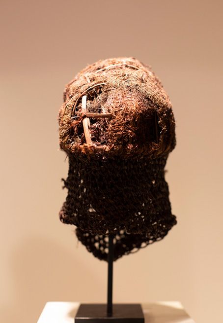 Antiquités africaines | Masque SONGO République démocratique du Congo |Patine arrière