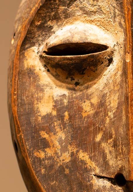 Antiquités africaines | Masque LEGA République démocratique du Congo | Patine  