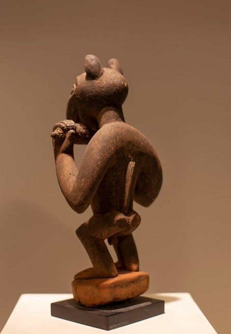 Antiquités africaines | Statue Dahomey - Benin | Profil droite  