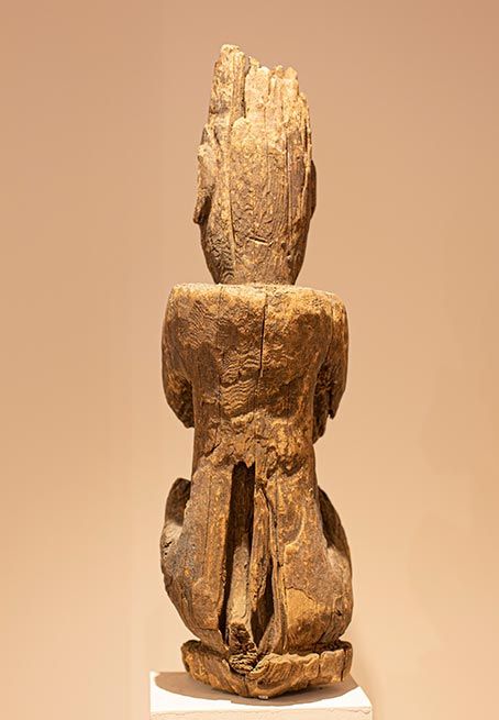 Antiquités Asiatiques | Statue Basses montagnes - Népal | dos