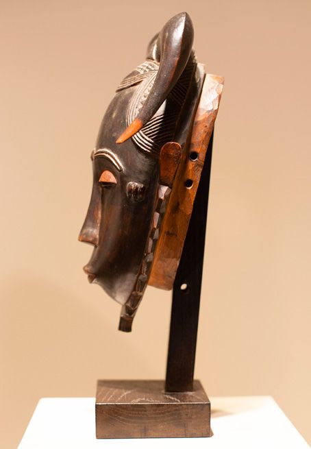 Masque Yaouré Côte d'ivoire - Profil gauche