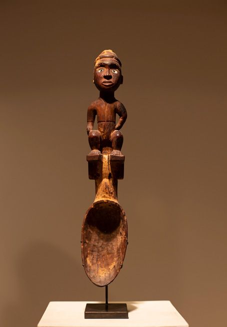 Antiquités africaines |  Statue Statue Ba-Kongo - République démocratique du Congo | Face  
