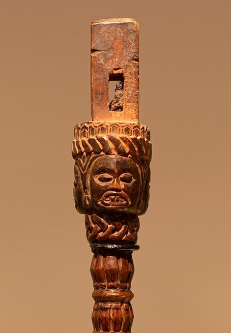 Antiquités Asiatiques | Manche à tambour Diangra  | Népal